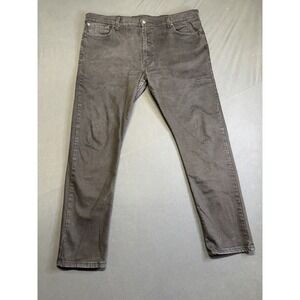 LEVI'S 512 Black Label Denim Straight Leg Dark Black Wash Jeans Men's 42x32